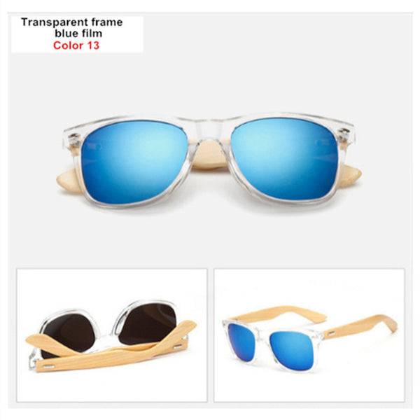 Oulylan Vintage Wooden Leg Sunglasses Men Women Luxury Brand Designer Bamboo Sun Glasses Ladies Retro UV400 Driving Goggles