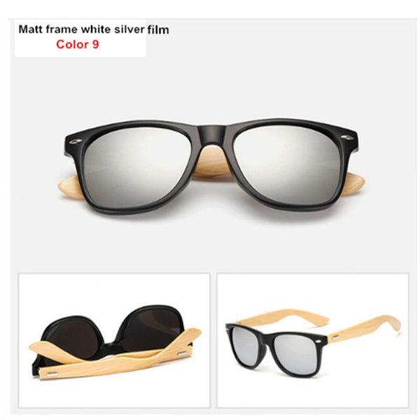 Oulylan Vintage Wooden Leg Sunglasses Men Women Luxury Brand Designer Bamboo Sun Glasses Ladies Retro UV400 Driving Goggles