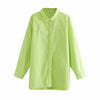 Vintage Stylish Loose Long Tops Women Shirts 2020 Fashion Lapel Collar Long Sleeve Streetwear Ladies Blouses Casual Blusas Mujer