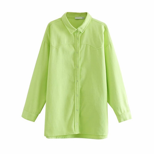 Vintage Stylish Loose Long Tops Women Shirts 2020 Fashion Lapel Collar Long Sleeve Streetwear Ladies Blouses Casual Blusas Mujer