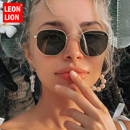 AEVOGUE Sunglasses Women Rectangle Frame Transparent Brand Designer Retro Sun Glasses Unisex Square Brown UV400 AE0664