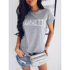 Fashion Vogue Womens Short Sleeve Basic Tee Shirt Summer Casual Tops feminina Hipster tumblr harajuku brand Blouse dames kleding
