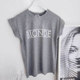 Fashion Vogue Womens Short Sleeve Basic Tee Shirt Summer Casual Tops feminina Hipster tumblr harajuku brand Blouse dames kleding