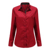 Dioufond  Fashion Polka Dot  Blouse Long Sleeve Shirt Women Blouses Cotton Women Shirts Red Blue Dot Top Blusas Women Tops