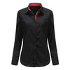 Dioufond  Fashion Polka Dot  Blouse Long Sleeve Shirt Women Blouses Cotton Women Shirts Red Blue Dot Top Blusas Women Tops