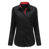 Dioufond  Fashion Polka Dot  Blouse Long Sleeve Shirt Women Blouses Cotton Women Shirts Red Blue Dot Top Blusas Women Tops