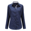 Dioufond  Fashion Polka Dot  Blouse Long Sleeve Shirt Women Blouses Cotton Women Shirts Red Blue Dot Top Blusas Women Tops