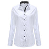 Dioufond  Fashion Polka Dot  Blouse Long Sleeve Shirt Women Blouses Cotton Women Shirts Red Blue Dot Top Blusas Women Tops