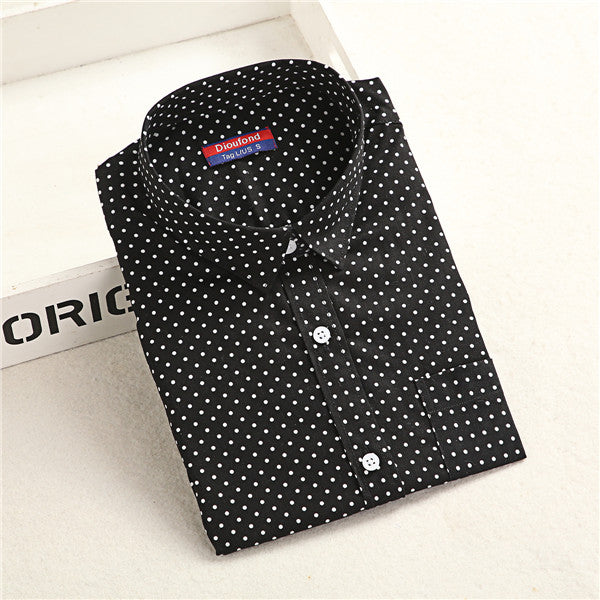 Dioufond  Fashion Polka Dot  Blouse Long Sleeve Shirt Women Blouses Cotton Women Shirts Red Blue Dot Top Blusas Women Tops