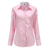 Dioufond  Fashion Polka Dot  Blouse Long Sleeve Shirt Women Blouses Cotton Women Shirts Red Blue Dot Top Blusas Women Tops
