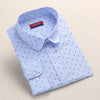 Dioufond  Fashion Polka Dot  Blouse Long Sleeve Shirt Women Blouses Cotton Women Shirts Red Blue Dot Top Blusas Women Tops