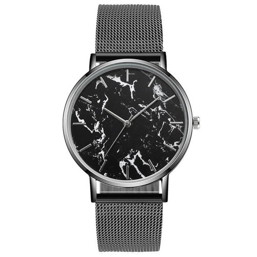 Fashion Rose Gold Mesh Band Creative Marble Female Wrist Watch Luxury Women Quartz Watches Gifts Relogio Feminino Ladies Clock