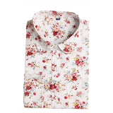 Dioufond Women Summer Blouses Vintage Floral Blouse Long Sleeve Shirt Women Camisas Femininas Female Tops Fashion Cotton Shirt