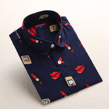 Dioufond Women Summer Blouses Vintage Floral Blouse Long Sleeve Shirt Women Camisas Femininas Female Tops Fashion Cotton Shirt