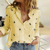 Women's Shirt Plus Size 5XL Tops Birds Printed Single Breasted Female Shirts 2020 Spring Summer Loose Casual Ladies Fashion Top
