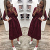 Casual Sashes a Line Women Dress Ladies Long Sleeve Turn Down Collar Fashion Party Dress Autumn Elegant Long Dress shirt dress