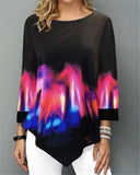 Floral Printed Women Shirt Asymmetric Hem Summer Blouse For Woman Flower Print Tops Blusas Fashion Female Camisa shirts 2019
