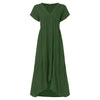Plus Size Ruffle Dress Women's Asymmetrical Sundress ZANZEA 2020 Fashion Summer Maxi Vestidos Female Short Sleeve Robe Femme 5XL