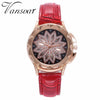 Fashion Women Rose Gold Flower Rhinestone Watch Luxury Casual Female Quartz Watch Relogio Feminino Drop Shipping