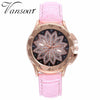 Fashion Women Rose Gold Flower Rhinestone Watch Luxury Casual Female Quartz Watch Relogio Feminino Drop Shipping