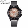 Fashion Women Rose Gold Flower Rhinestone Watch Luxury Casual Female Quartz Watch Relogio Feminino Drop Shipping