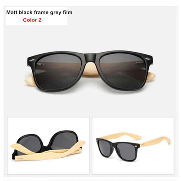 Oulylan Vintage Wooden Leg Sunglasses Men Women Luxury Brand Designer Bamboo Sun Glasses Ladies Retro UV400 Driving Goggles