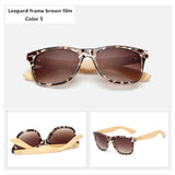 Oulylan Vintage Wooden Leg Sunglasses Men Women Luxury Brand Designer Bamboo Sun Glasses Ladies Retro UV400 Driving Goggles
