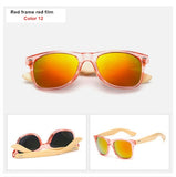 Oulylan Vintage Wooden Leg Sunglasses Men Women Luxury Brand Designer Bamboo Sun Glasses Ladies Retro UV400 Driving Goggles