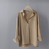 TITAME Shirts Blouses Women Fashion Casual Tops Female Turn-Down Collar White Loose Long Sleeve Blouse Ol Style Shirt Simple Top