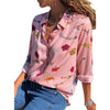 Aachoae Women Blouses 2020 Fashion Long Sleeve Turn Down Collar Office Shirt Blouse Shirt Casual Tops Plus Size Blusas Femininas