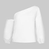 2020 Celmia Women Fashion Long Sleeve Shirts Plus Size Solid Cold Shoulder Blouses Casual Loose Tops Ladies Elegant Work Blusas