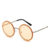 Brand Round Sunglasses Women Luxury Rimless Feamle Shades Europe Popular Ins Sun glasses lunettes de sol femme
