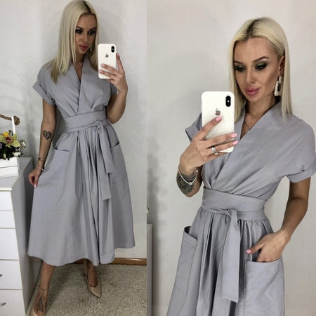 New Fashion Women Sexy Plus Size Summer Dresses Evening Party Beach Mini Dress S-XXL New