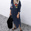 Fashion Autumn Lapel Neck Long Shirt Dress ZANZEA Women Long Sleeve Buttons Cotton Linen Sundress Casual Loose Work OL Vestido