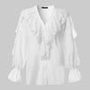 Women's Blouse 2020 Celmia Summer Ruffled Stylish Top Plus Size Sexy V neck Long Sleeve Shirt Female Casual Buttons Sweet Blusas