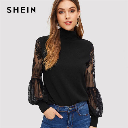 new women fashion dot stitching casual chiffon blouse shirt women long sleeve chic blusas perspective white chemise tops LS3725