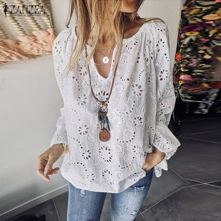 new women fashion dot stitching casual chiffon blouse shirt women long sleeve chic blusas perspective white chemise tops LS3725