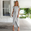 2019 New Spring Fashion Elegant Dress Plus Size Women Clothing Casual Short Sleeve O-Neck Blue Dress Loose Split Irregular Dress